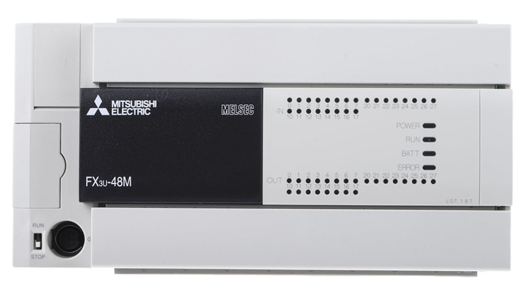 FX3U-48MT/ESS | Mitsubishi FX3U Series Logic Module, 100