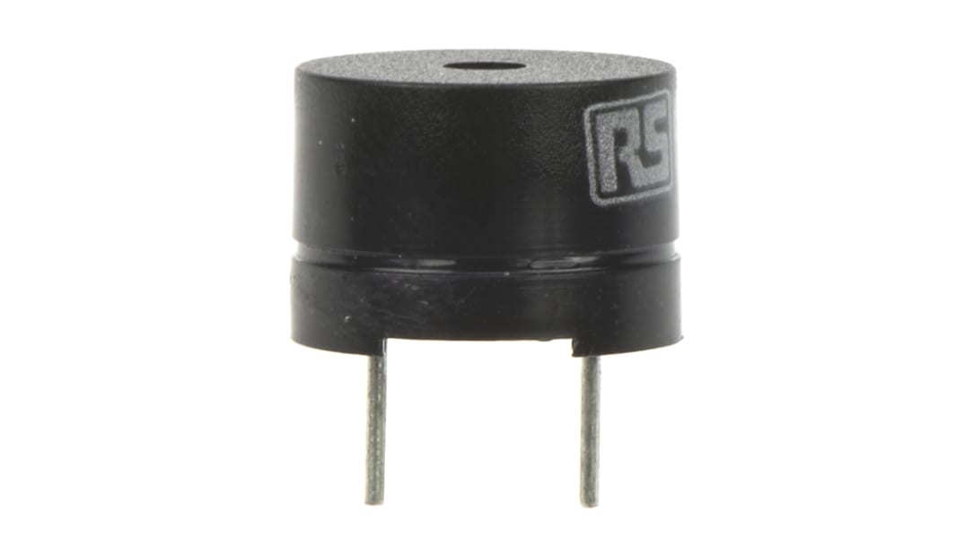 RS PRO 80dB Through Hole External Magnetic Buzzer Component, 12 x 8.5mm, 1V ac Min, 3V ac Max
