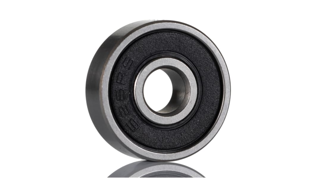 RS PRO 626-2RS Single Row Deep Groove Ball Bearing- Both Sides Sealed 6mm I.D, 19mm O.D