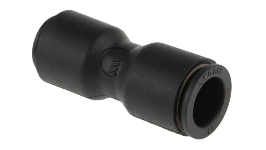 Legris LF3000 8-mm-Steckanschluss x 10-mm-Steckanschluss Gerader Einsteckadapter, Rohr-zu-Rohr, Nylon