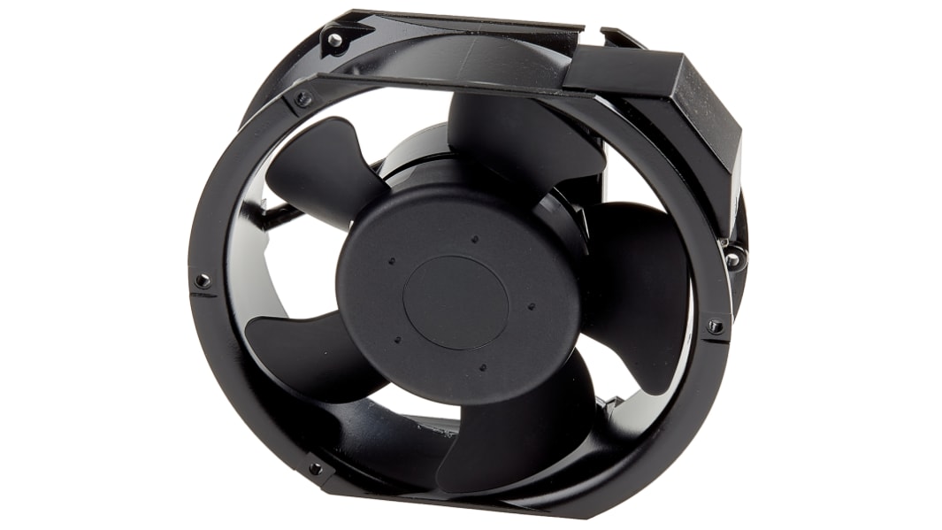 Ventilateur axial RS PRO 115 V ac, 399.3m³/h, 172 x 150mm, 35W, Diamètre 172mm