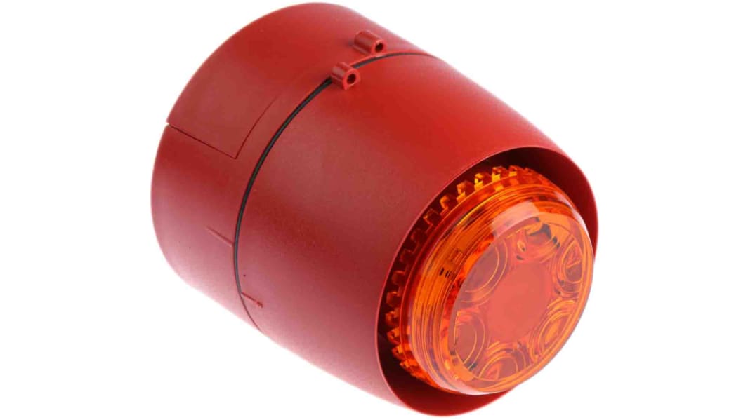 Indicator luminoso y acústico LED Cranford Controls Combi 32, 18 → 35 Vdc, Ámbar, Intermitente, 93dB @ 1m