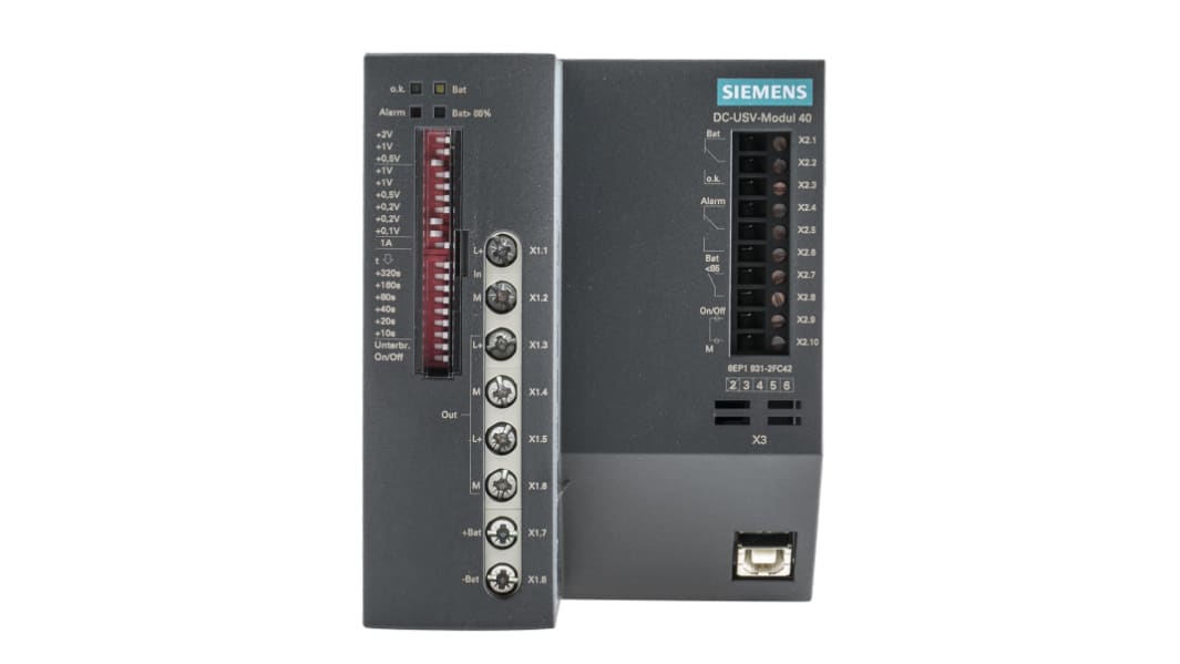 Siemens 22 → 29V dc Input DIN Rail Uninterruptible Power Supply (960W), SITOP DC