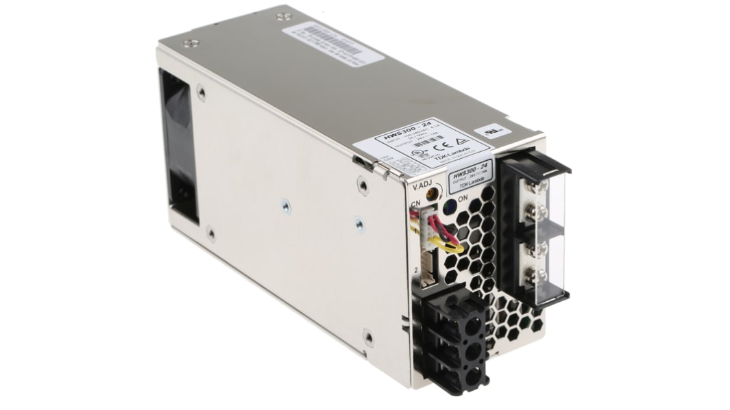 TDK-Lambda Switching Power Supply, HWS300-24, 24V dc, 14A, 336W, 1 Output, 120 → 330 V dc, 85 → 265 V ac