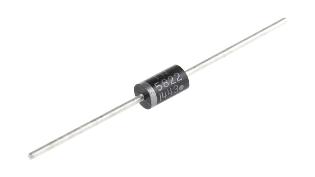 onsemi 40V 3A, Schottky Diode, 2-Pin DO-201AD 1N5822RLG