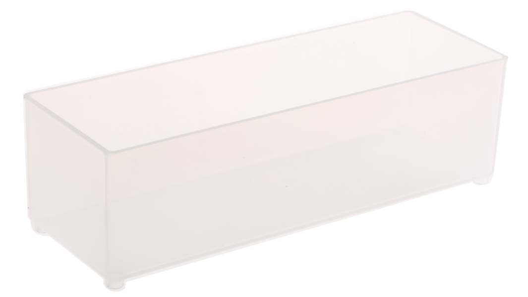 Raaco Einsatz 55 A8-2 Kleinteilebox, Polypropylen Transparent, 47mm x 55mm x 157mm