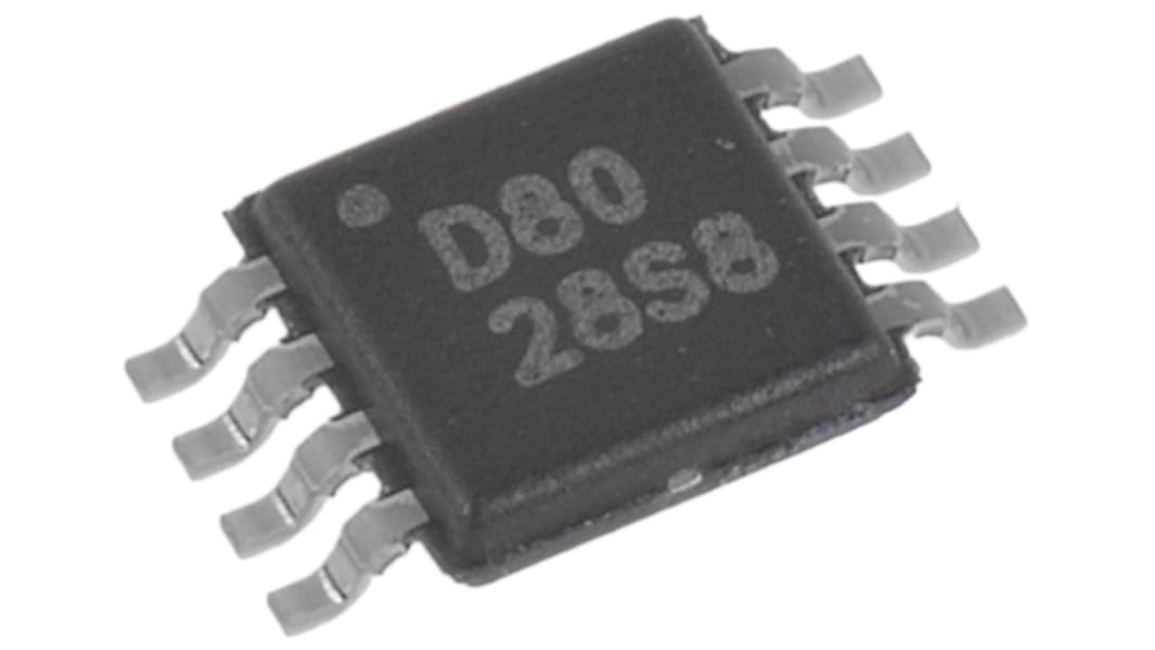 Texas Instruments 16 Bit DAC DAC8550IBDGKT, 200ksps MSOP, 8-Pin, Interface Seriell (SPI/QSPI/Microwire)