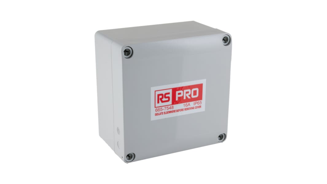 RS PRO Trace Heating Junction Box 75mm x 125mm x 125mm