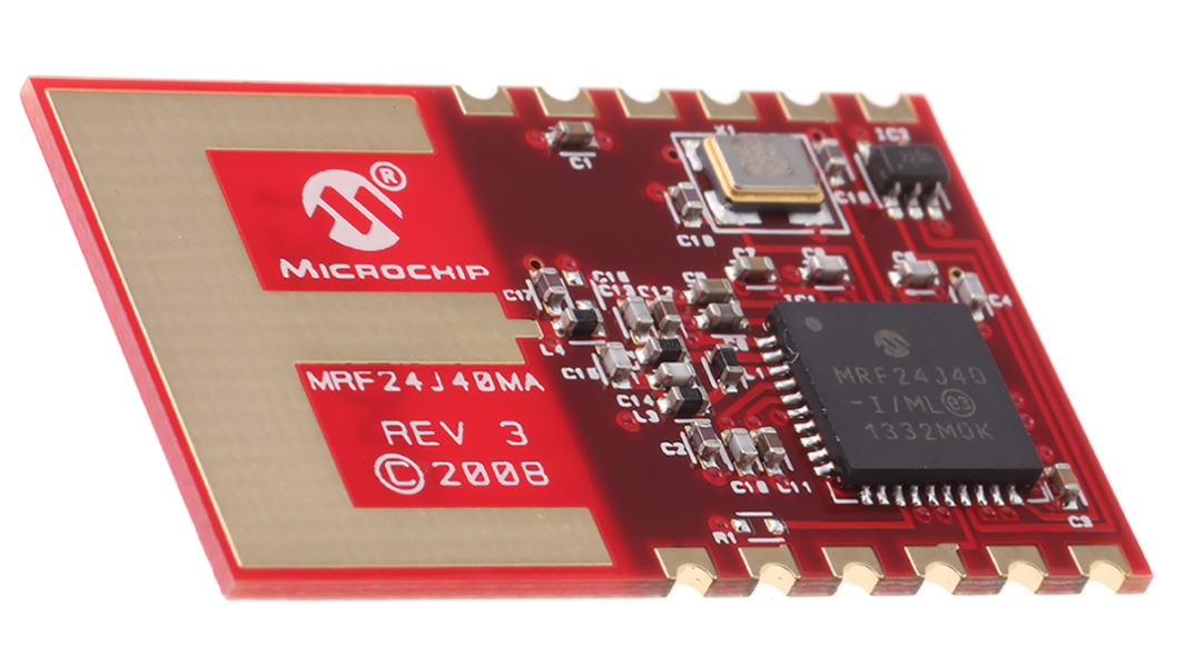 Microchip ZigBee Transceiver Offset-QPSK, Modul 12-Pin 27.94 x 17.78 x 0.89mm SMD