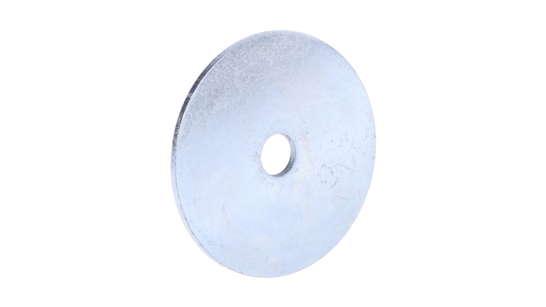 Bright Zinc Plated Steel Mudguard Washers, M6