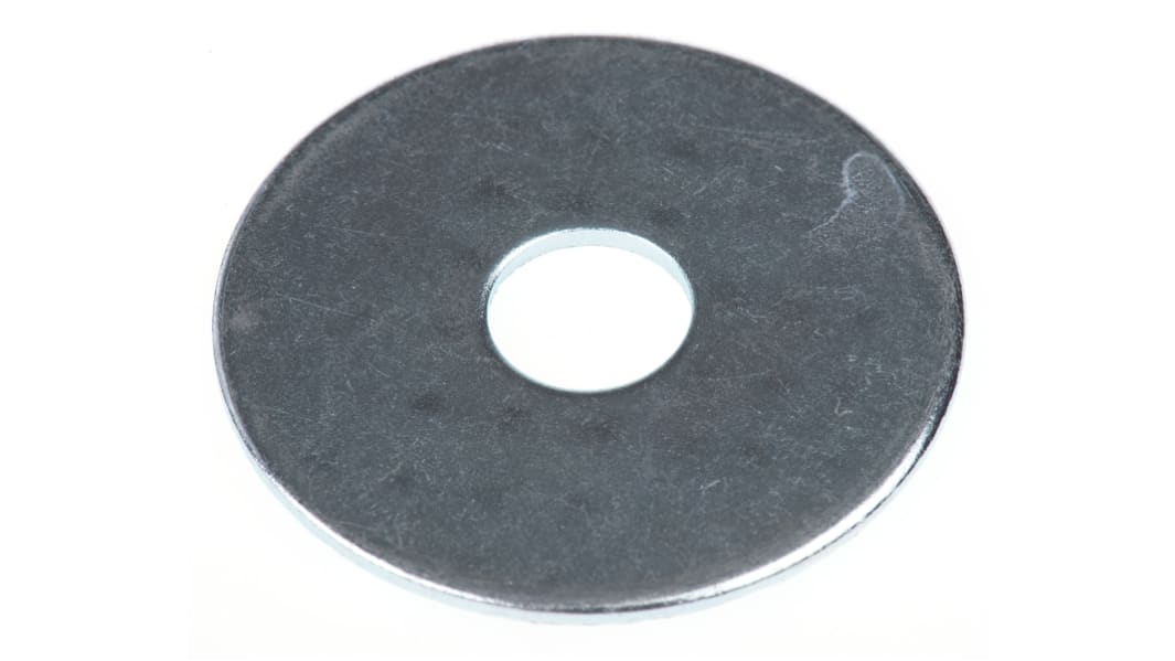 Bright Zinc Plated Steel Mudguard Washers, M10