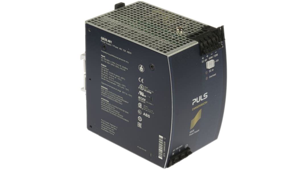 Alimentation pour rail DIN PULS, série DIMENSION Q, 48V c.c.out 10A, 480W