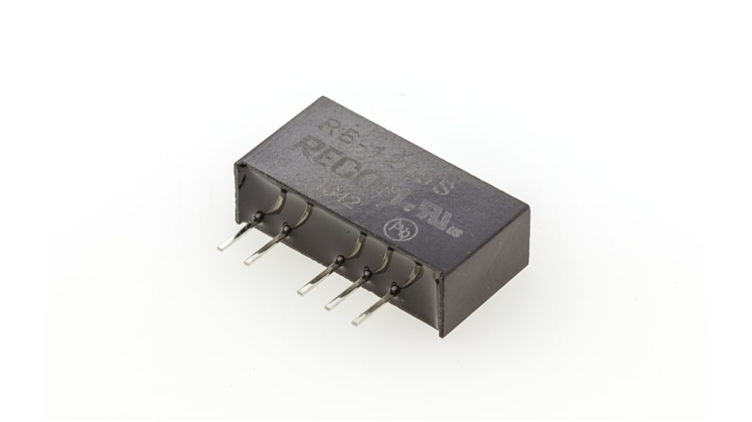 Recom RB DC-DC Converter, 5V dc/ 200mA Output, 10.8 → 13.2 V dc Input, 1W, Through Hole, +85°C Max Temp -40°C