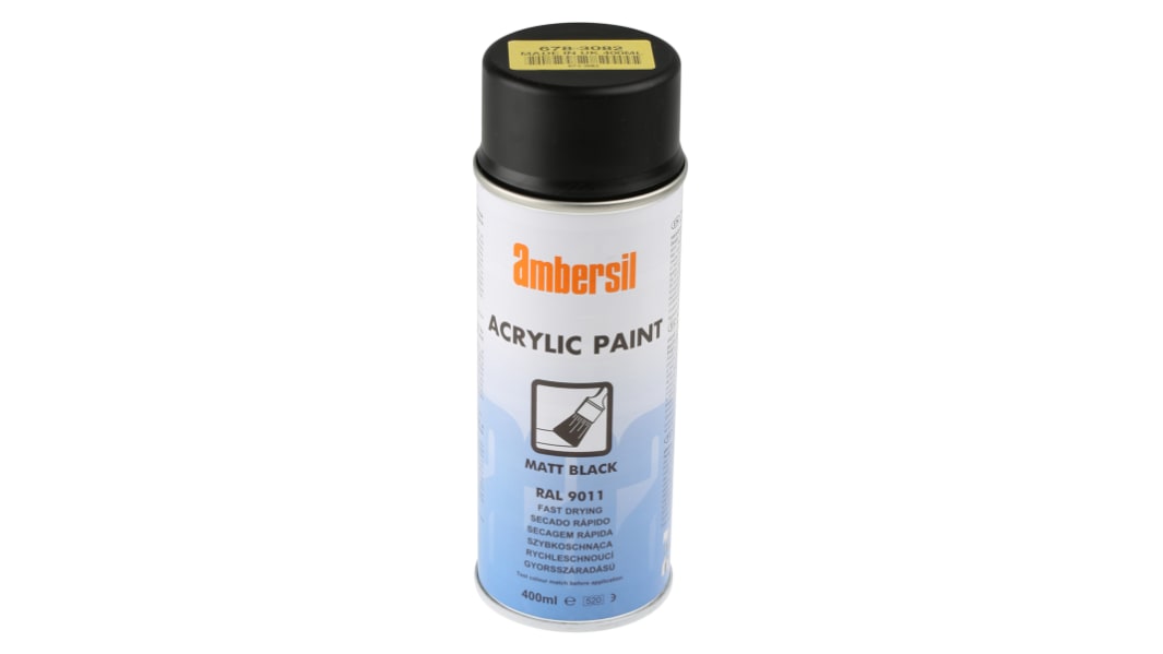 Ambersil 400ml RAL 9011 Black Matt Spray Paint