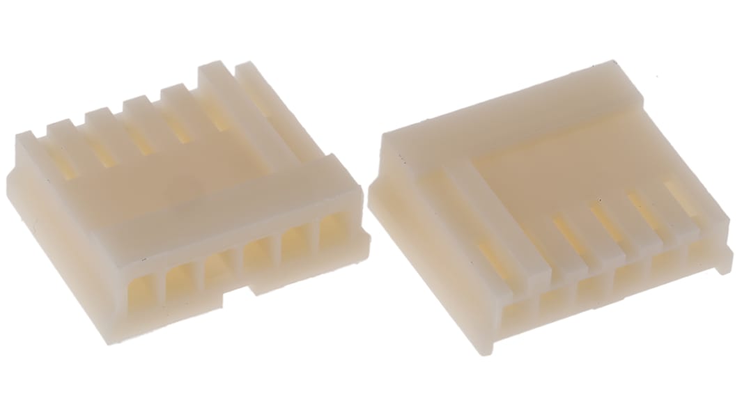 TE Connectivity, EI Female Connector Housing, 2.5mm Pitch, 6 Way, 1 Row