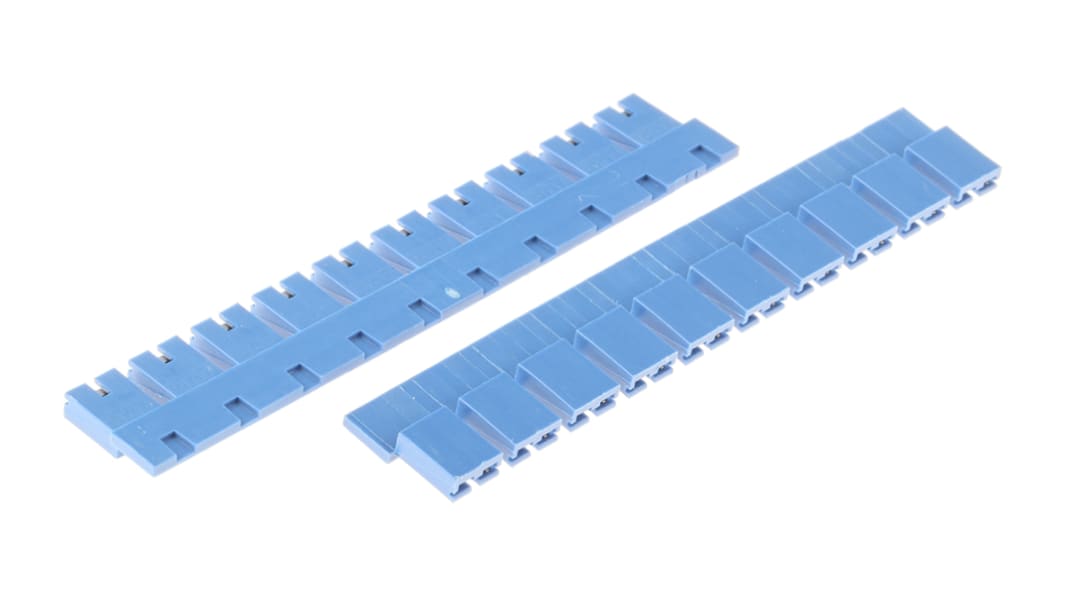 TE Connectivity, AMPMODU Shunt Female Straight Blue Open Top 2 Way 1 Row 2.54mm Pitch