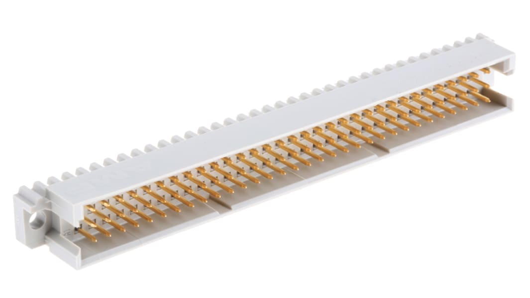 TE Connectivity Eurocard 96 Way 2.54mm Pitch, Type R Class C2, 3 Row, Straight DIN 41612 Connector, Plug