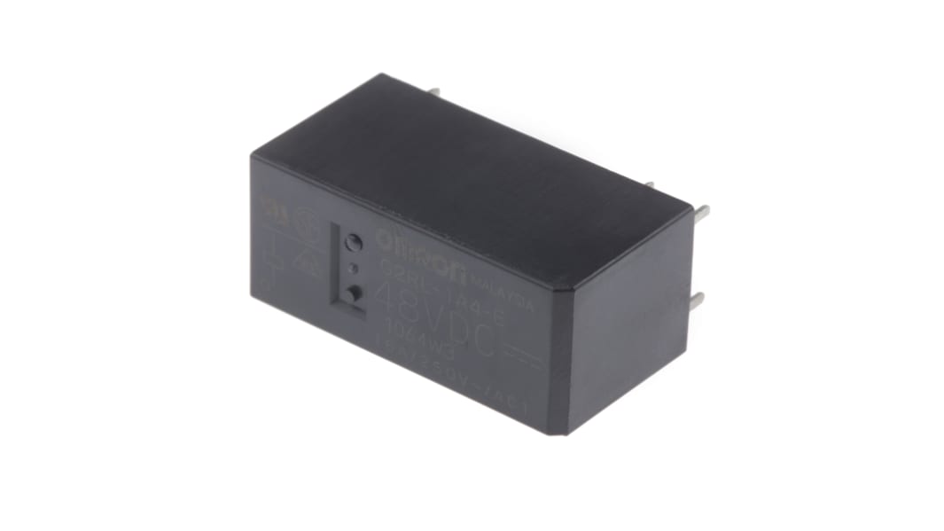 Omron G2RL 48V dc Spule 1-poliger Schließer Printrelais 16A 5358Ω Monostabiles Relais