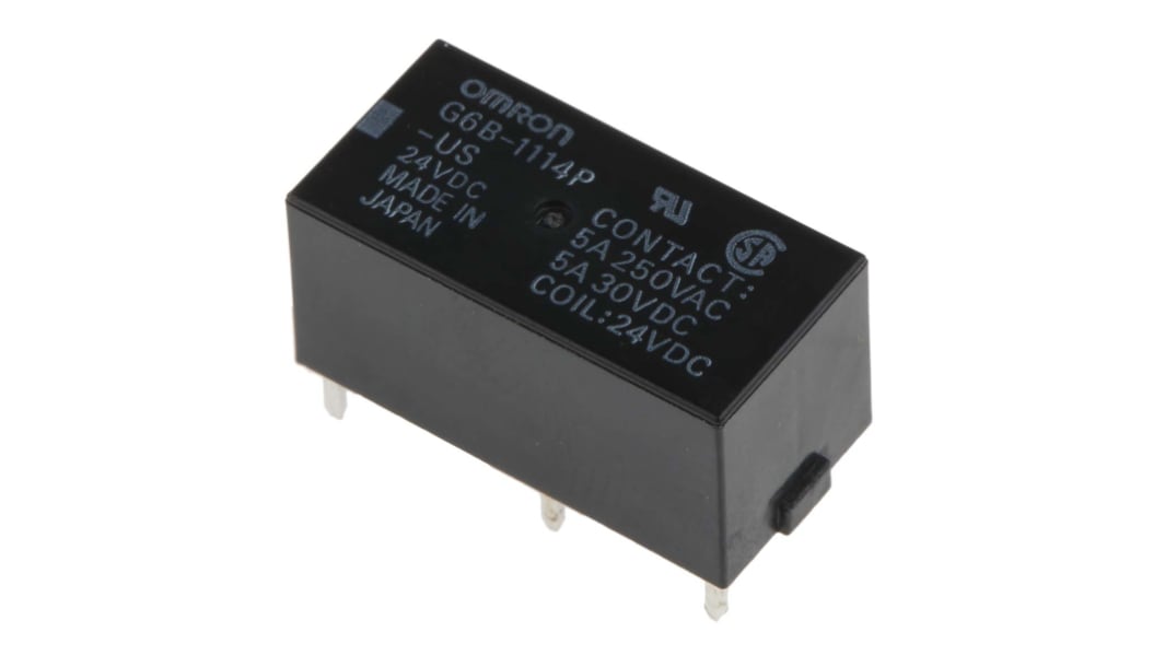 Omron G6B 24V dc Spule 1-poliger Schließer Printrelais 5A 2880Ω 200mW Monostabiles Relais