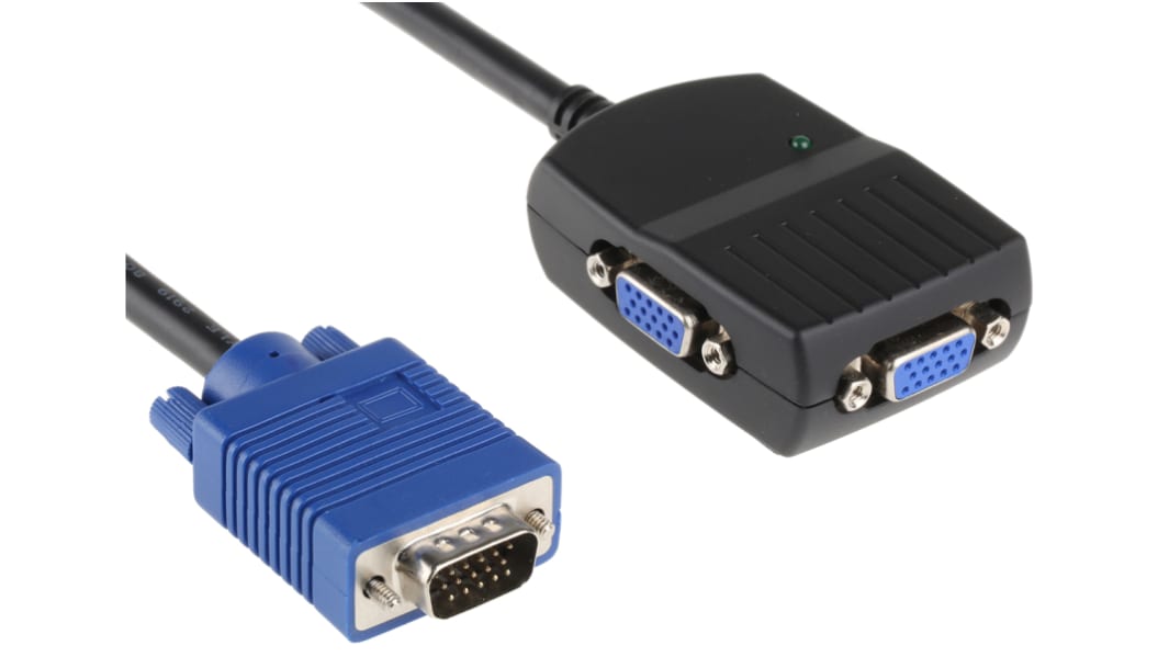 NewLink VGA Splitter VGA, 2048 x 1536 1 Videoeingänge 2 Videoausgänge