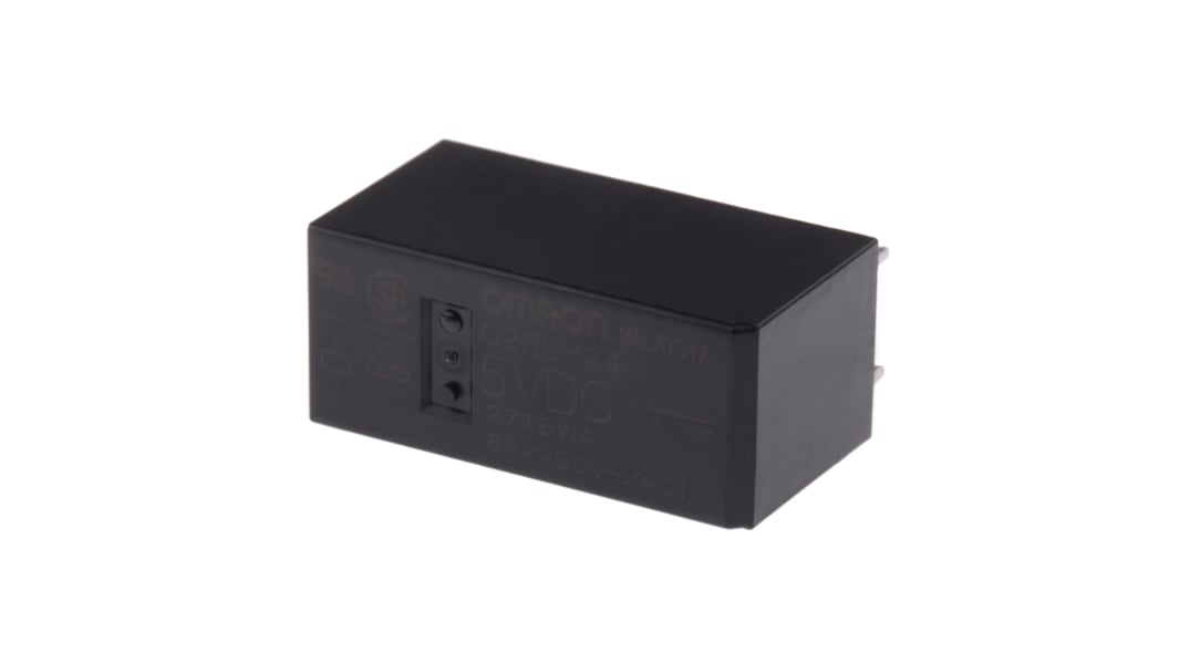 オムロン パワーリレー, 5V dc, 2c接点, 5A, 基板実装