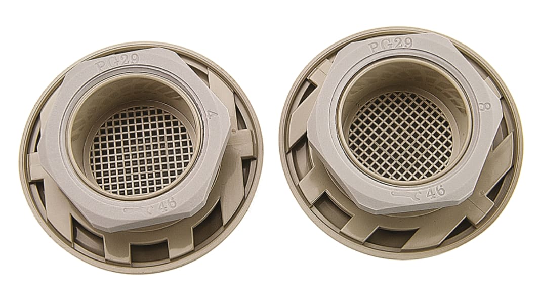 Schneider Electric Grey PA Vent Grille, 63 x 63mm