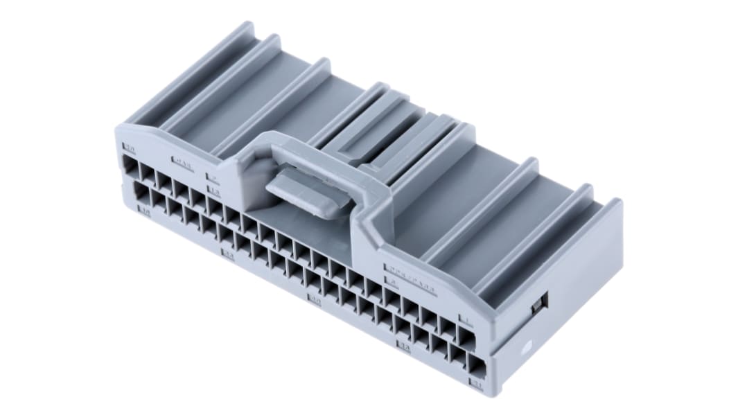JAE, MX34 Automotive Connector Socket Grey Cable Mount 40 Way MX34040SF1