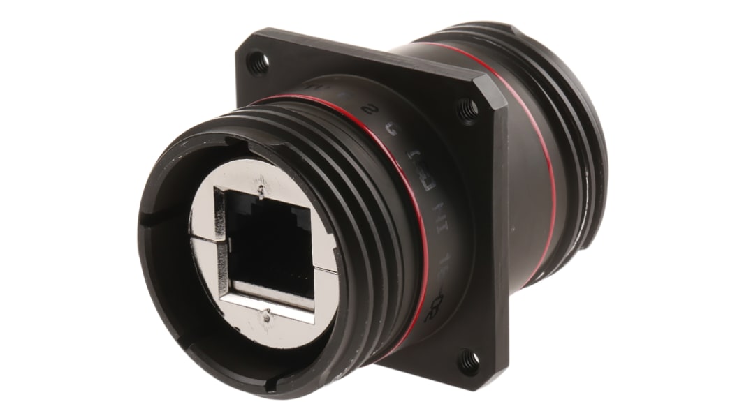Connettore RJ45 Da femmina a femmina Amphenol Socapex Cat5e, 8 vie, Montaggio a pannello