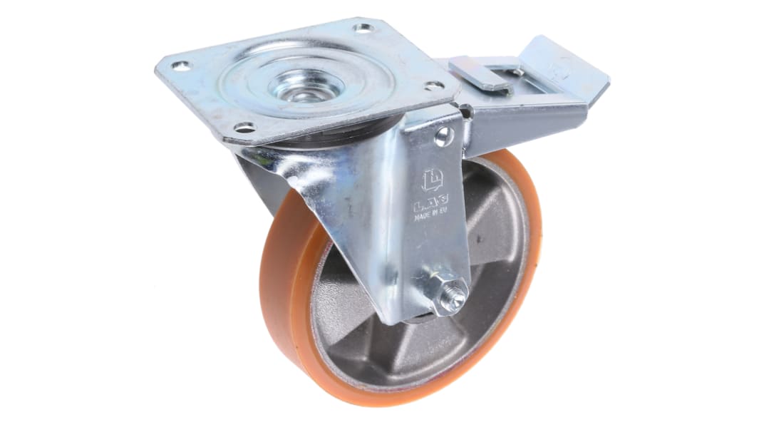 Rueda giratoria con freno LAG, Ø de rueda 125mm, para uso intermedio hasta 200kg