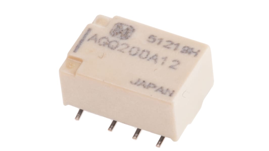 Panasonic FTR-B4 Signalrelais SMD Printrelais, 12V dc Spule, 2-poliger Wechsler, 1A, 125V / 110V, Leiterplattenstift