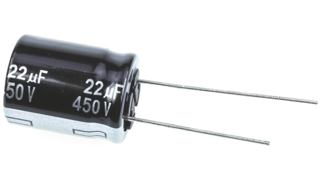 Condensateur Panasonic série EE RADIAL, Aluminium électrolytique 22μF, 450V c.c.