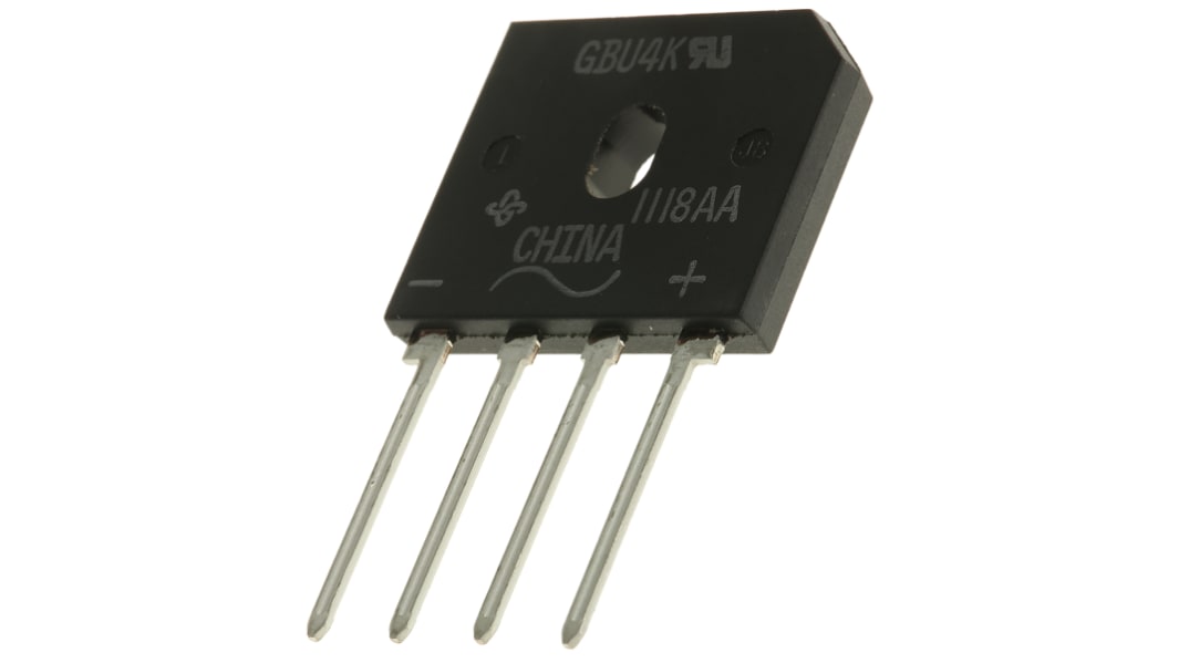 Vishay Bridge Rectifier, 4A, 800V, 4-Pin