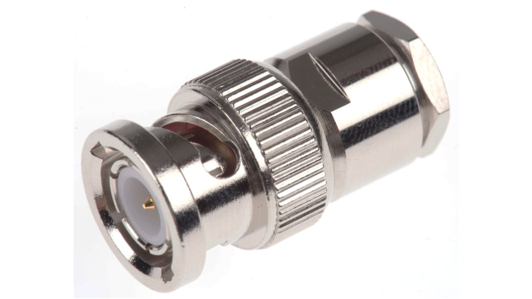 Connettore coassiale Ad angolo diritto Amphenol RF, Maschio, 50Ω, Montaggio su cavo