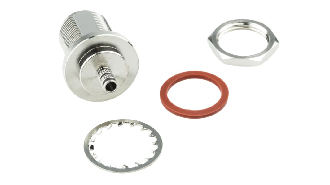 Amphenol RF, Jack Panel Mount N Connector, 50Ω, Crimp Termination, Straight Body