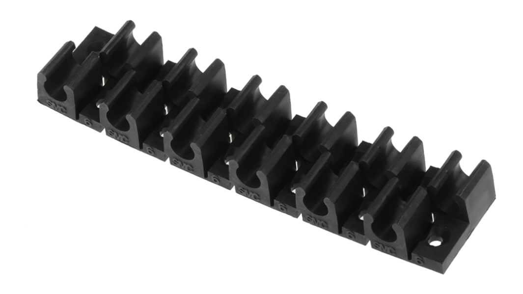 Potrubní spona, řada: TM 12 trubic , PP, pro vnější průměr trubice: 6mm SMC