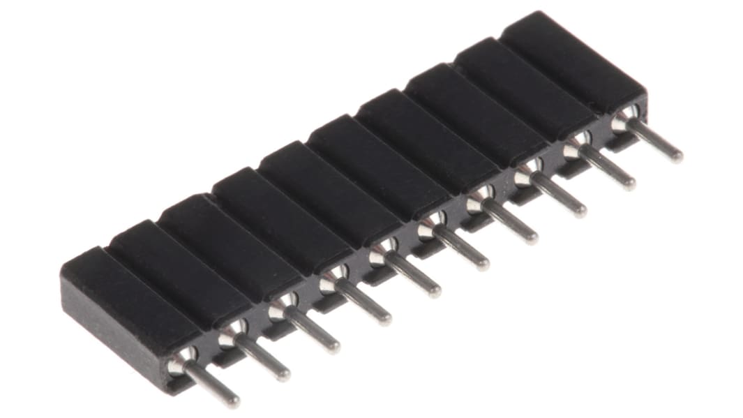 Zoccolo SIL Preci-Dip 801-87-010-10-001101 a Saldare, 10 vie, passo 2.54mm, Montaggio con foro passante