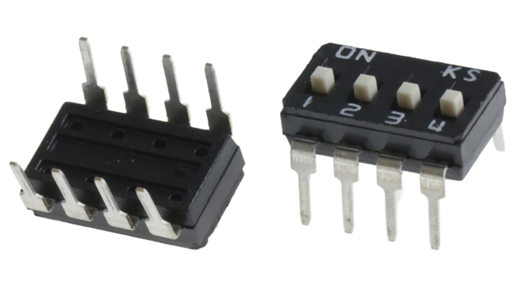 KNITTER-SWITCH 4 Way Through Hole DIP Switch 4PST