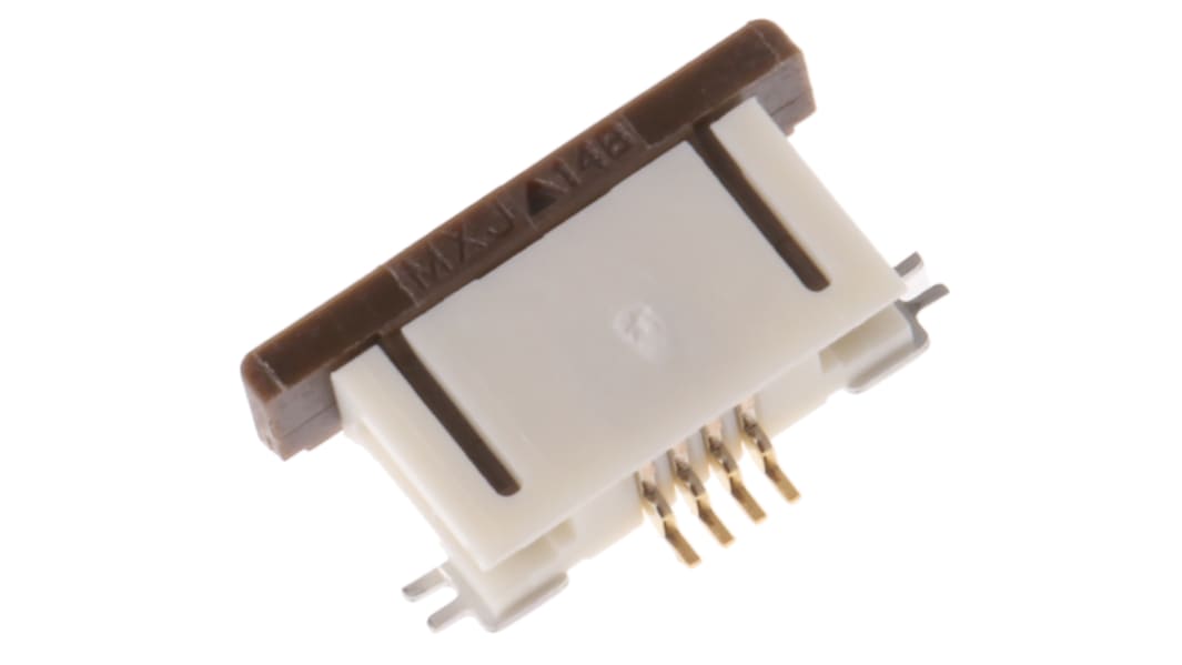 Molex , SMD FPC-Steckverbinder, Buchse, 4-polig / 1-reihig, Raster 0.5mm Lötanschluss