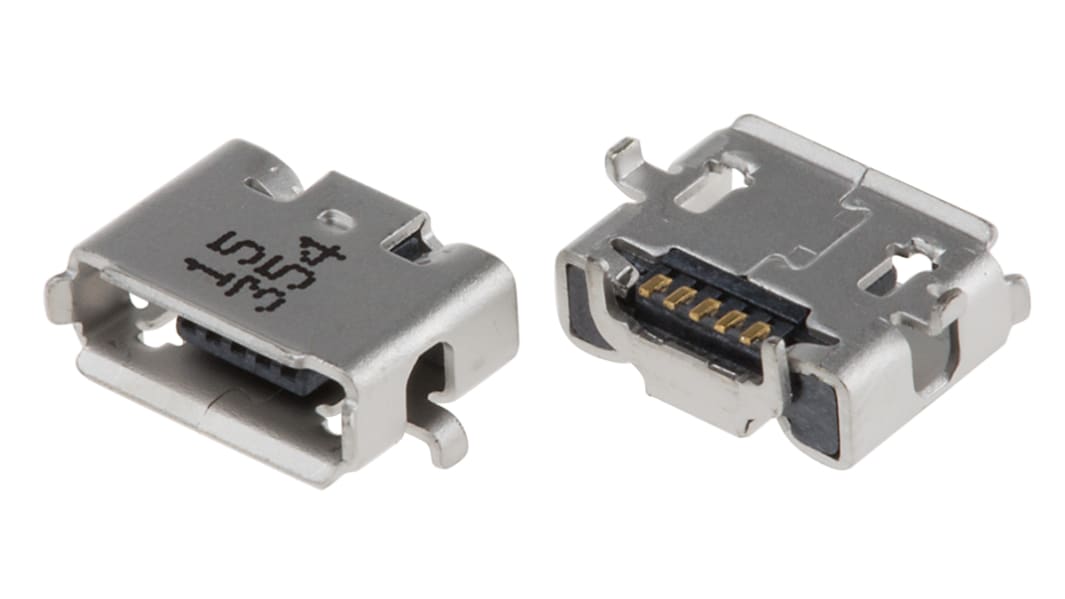 Connettore USB Micro tipo A,B 2.0 Molex Femmina, SMT
