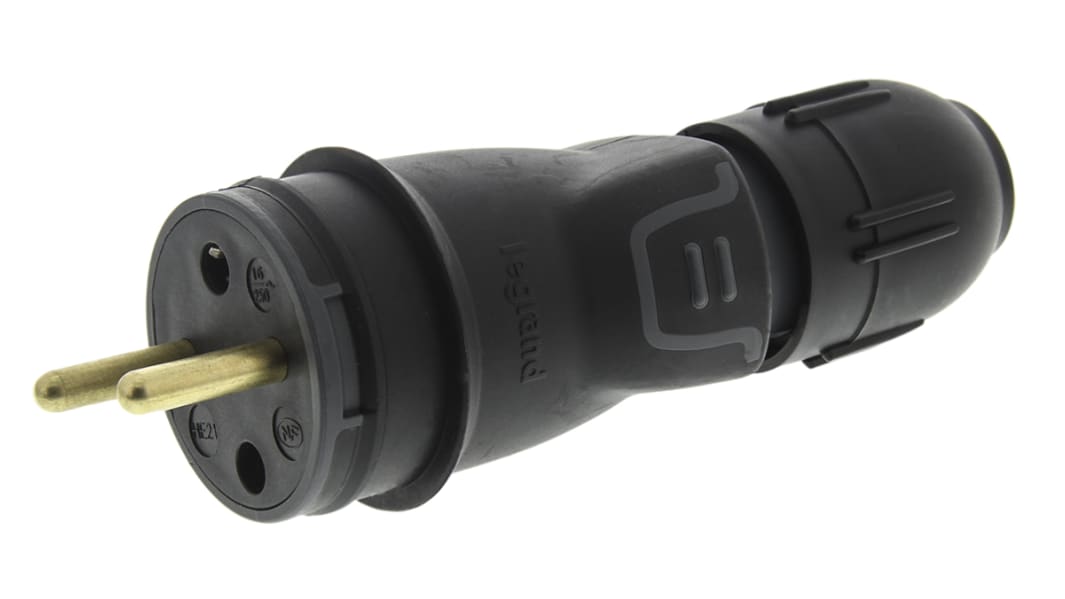 Legrand Netzsteckverbinder Kabel, 2P+E, Typ E - Frankreich, 250 V / 16A Schwarz, für Europa