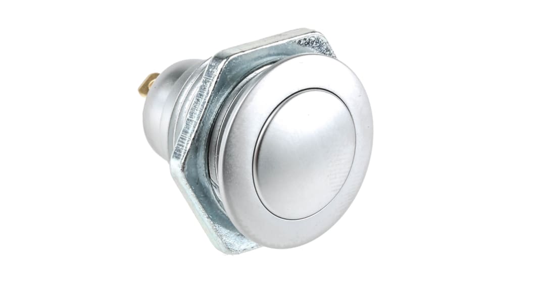 ITW Switches57M, 1-polet skifte Trykknapomskifter, Panelmontering, Momentan, IP67, 48V dc
