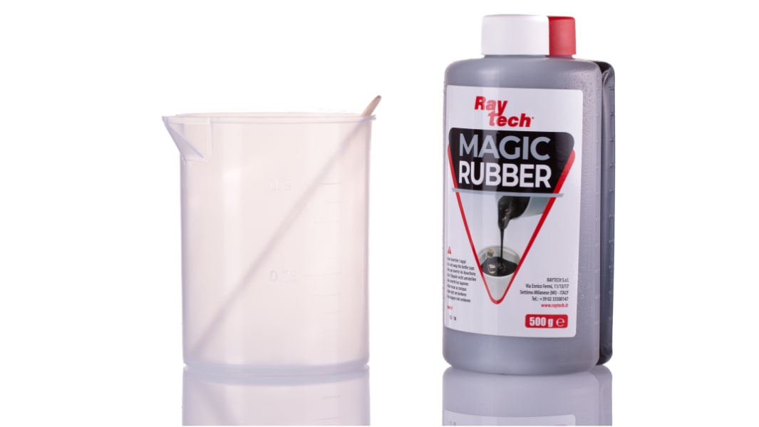 Compuesto aislante de Caucho Raytech, Kit de 500 g, cura 10 min