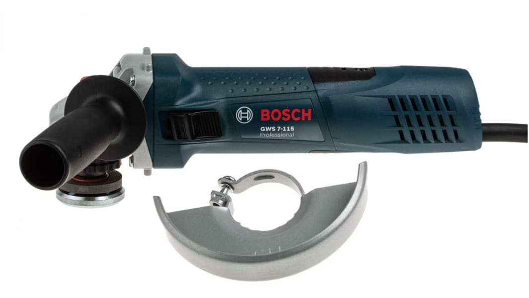 Bosch GWS 7-115 115mm Corded Angle Grinder, Euro Plug