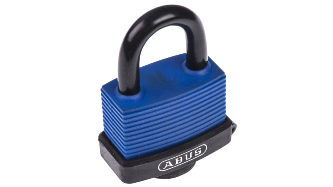 ABUS Key Weatherproof Brass, Stainless Steel Weatherproof Padlock, 8mm Shackle, 53mm Body