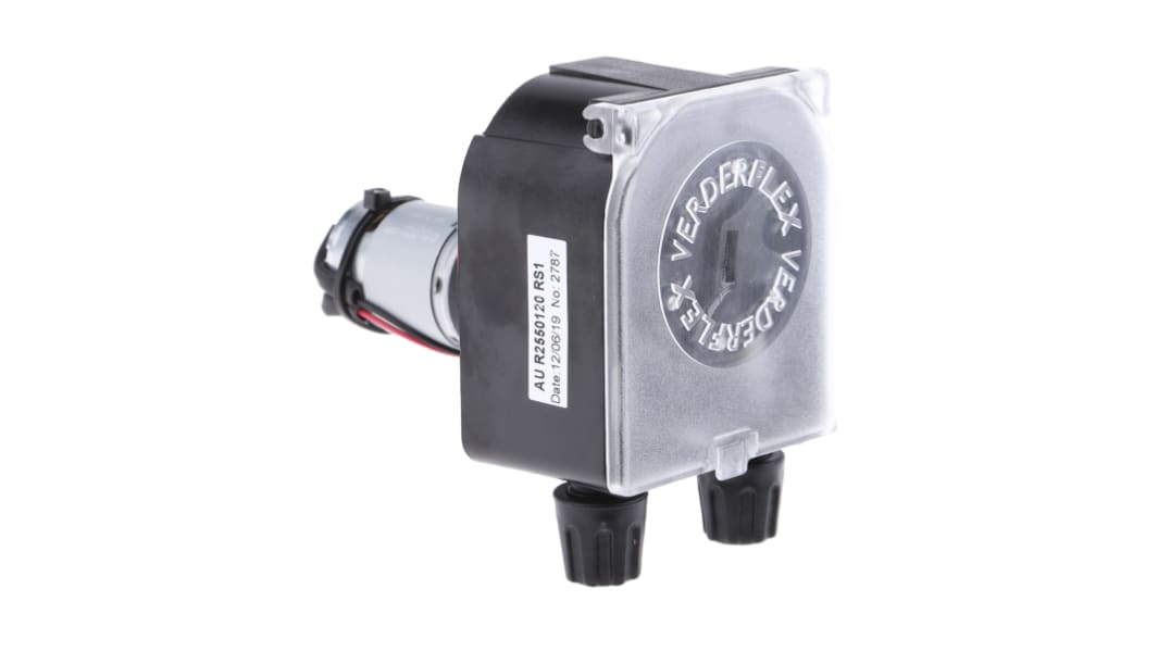 Verderflex Peristaltic Electric Operated Positive Displacement Pump, 0.24L/min, 1 bar, 12 V dc