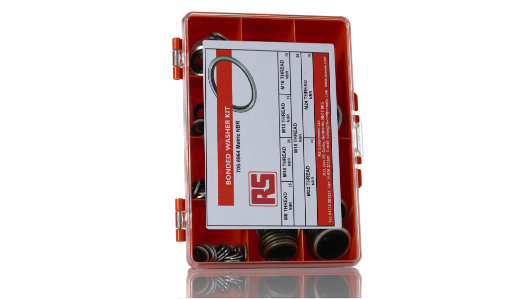RS PRO Self-Centring Metric Kit Nitrile, Kit Contents 125 Pieces