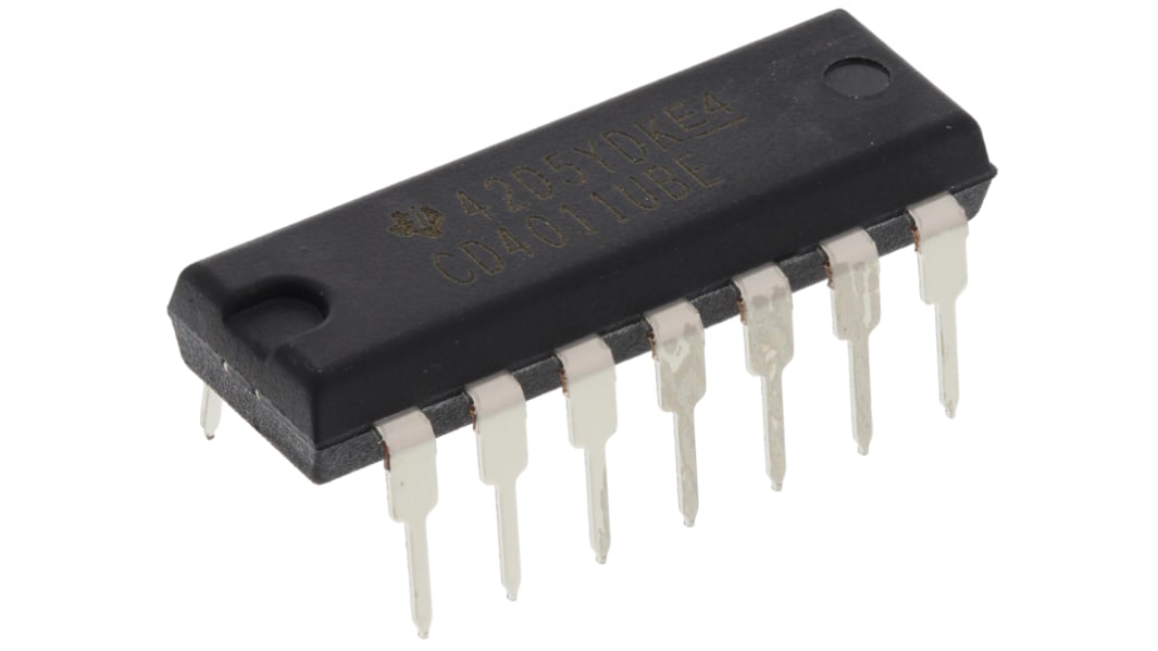 Texas Instruments ロジックゲート, NAND, スルーホール, 2-入力, PDIP