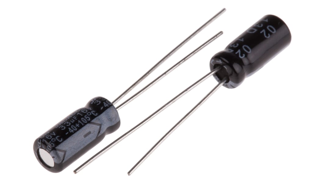 Condensateur RS PRO, Aluminium électrolytique 33μF, 16V c.c.