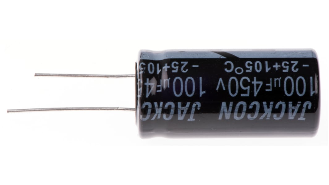 Condensateur RS PRO, Aluminium électrolytique 100μF, 450V c.c.