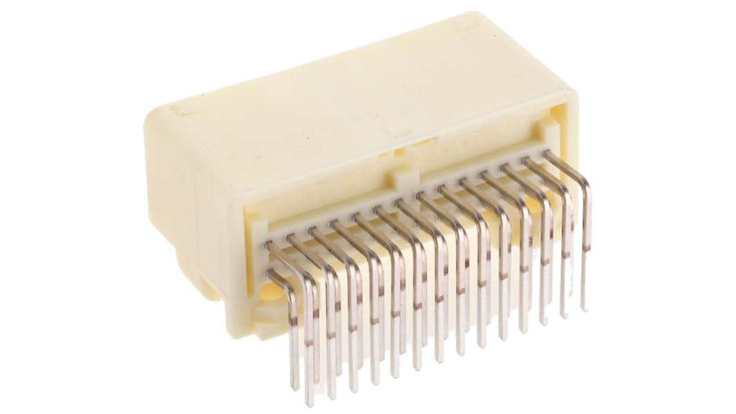TE Connectivity, TH 025 Automotive Connector Socket Natural Through Hole 28 Way, Solder Termination 1565373-4
